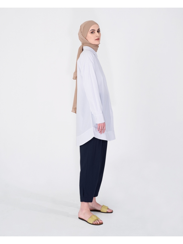 CARROT CUT TROUSERS DENIM BLUE