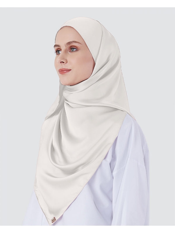 SWARA SATIN SHAWL - CREAM