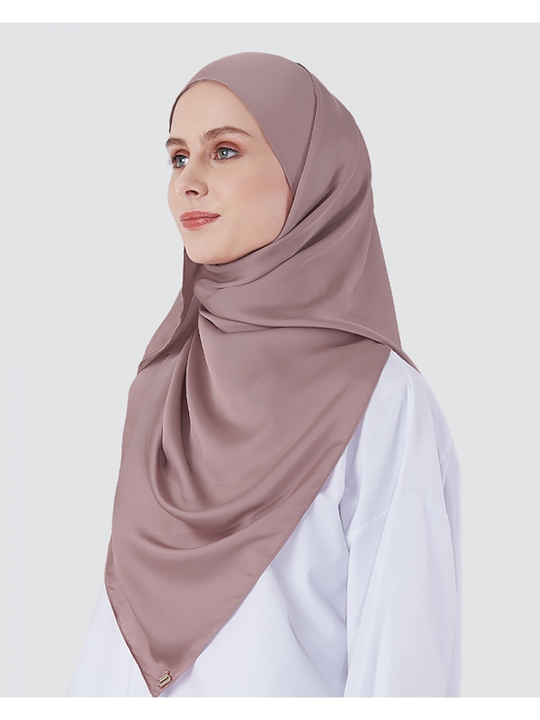 SWARA SATIN SHAWL - DUSTY ROSE