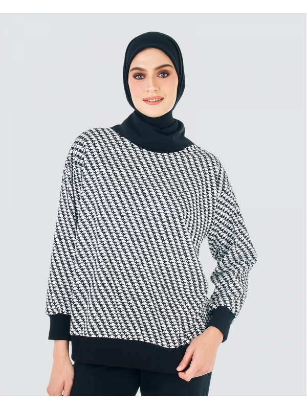 DISNEY X NAELOFAR ALADDIN MONOGRAM JUMPER - BLACK