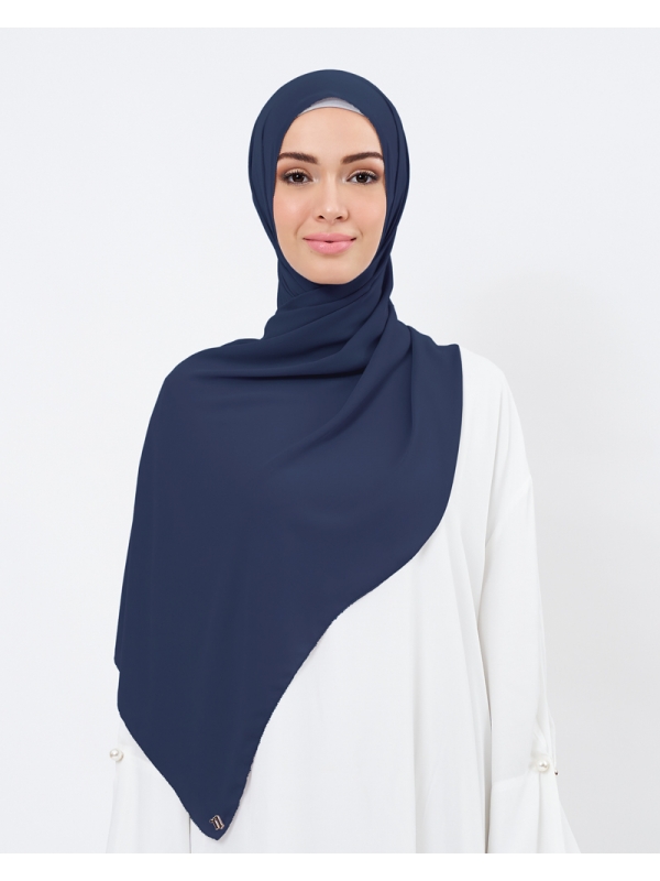 EILA CHIFFON SHAWL - BRIGHT SAPPHIRE BLUE