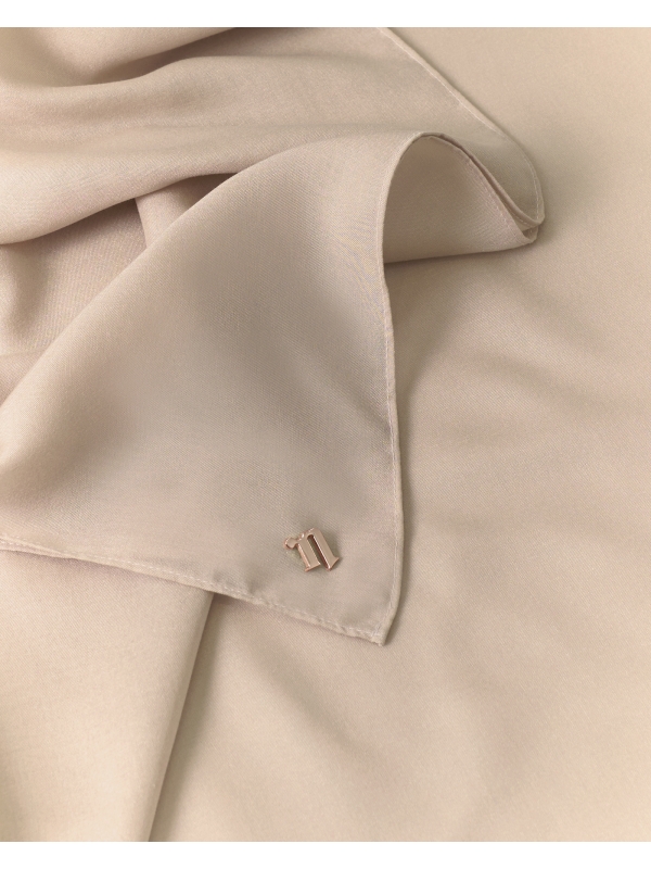 COTTON VOILE SQUARE - KHAKI