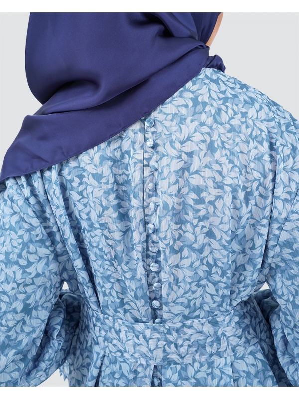 NAELOFAR X LMK SUMMER LOVE - FLEUR DRESS - FLEUR DENIM BLUE