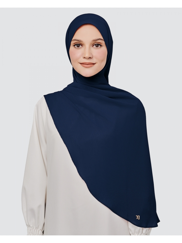 LINIA LINE CHIFFON SHAWL - NAVY