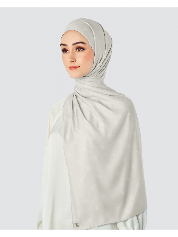 MODA MATTE SATIN SHAWL - CLOUD