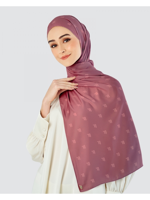 MODA MATTE SATIN SHAWL - RASPBERRY