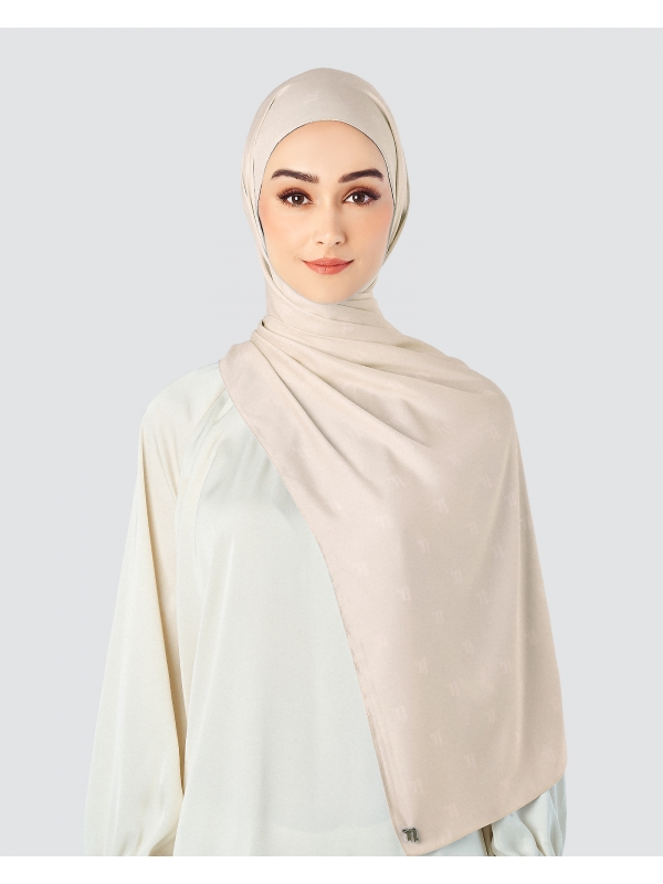 MODA MATTE SATIN SHAWL - SAND