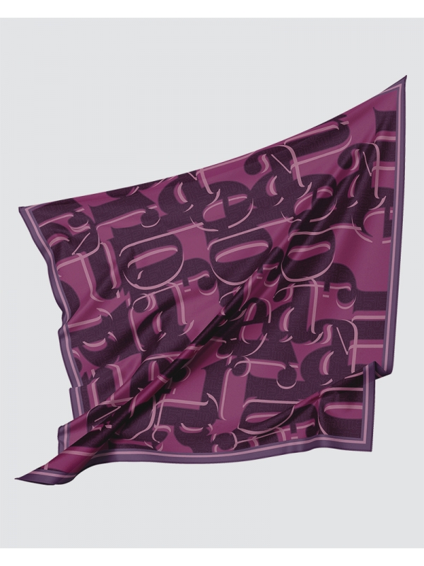 NAELOFAR MONOGRAM SQUARE - BERRY