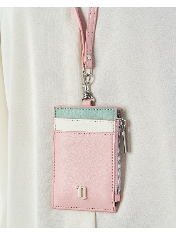 N ICON COLOUR LANYARD - POWDER PINK