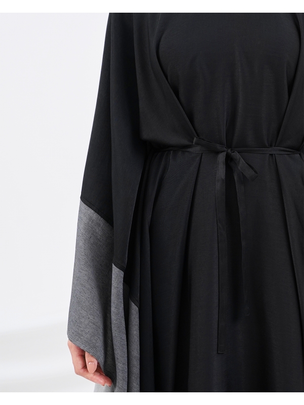 RESORT LOUNGE KAFTAN - BLACK