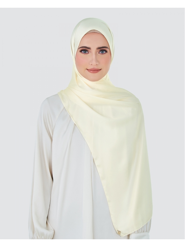 EILA SATIN SHAWL - COCONUT