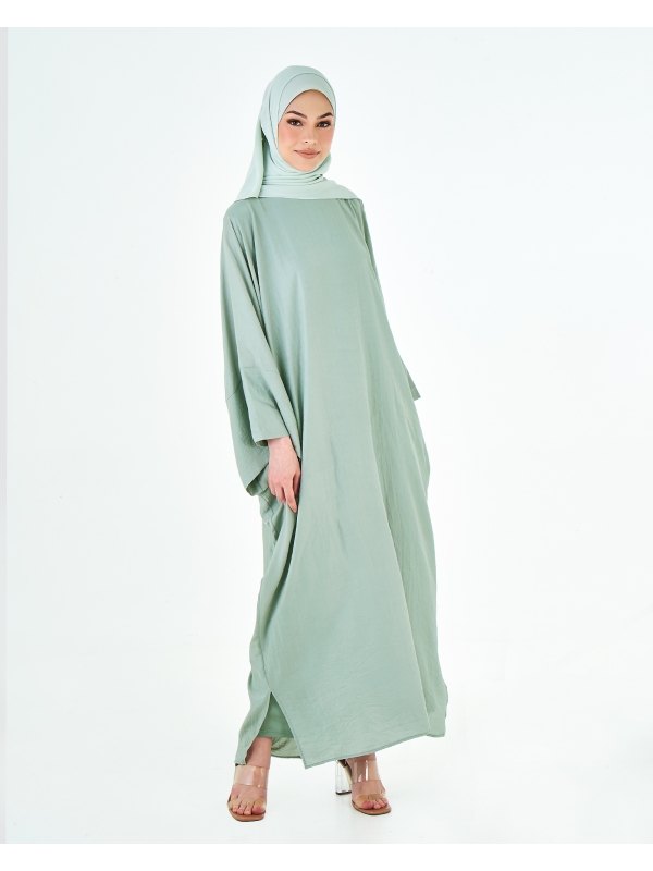 X-PRESS KAFTAN DRESS - SEAFOAM