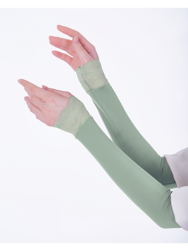 NWEAR AURA LACE HAND SOCKS - SAGE GREEN