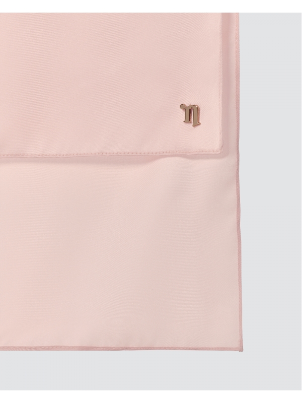 TAHIRA SATIN TWILL SHAWL - BLUSH