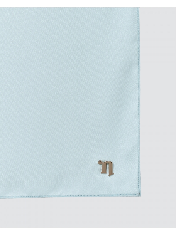 TAHIRA SATIN TWILL SQUARE - LIGHT BLUE