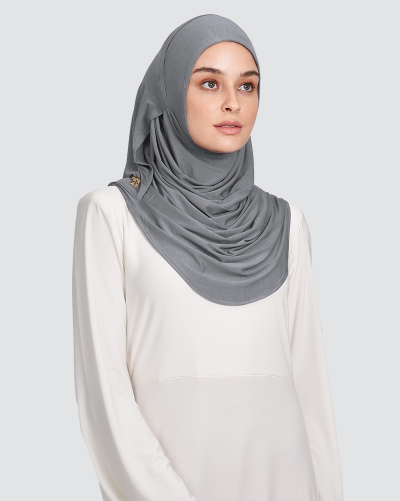 (NEW) BABES LOOP - SMOKEY GREY-GREEN