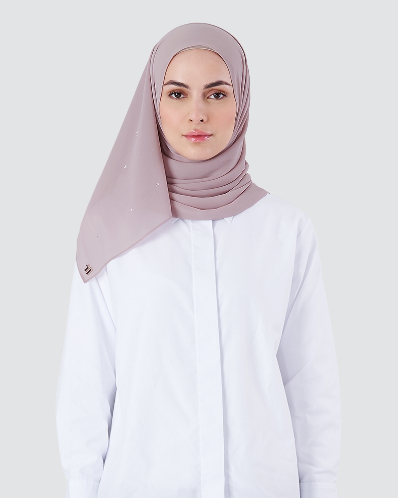 BRYA SHAWL - VERY LIGHT MAUVE-PURPLE