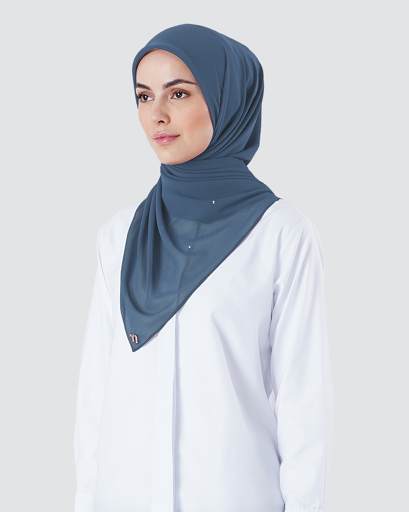 BRYA SQUARE - MEDIUM LIGHT DENIM BLUE-CYAN