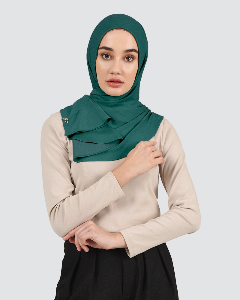 RUFFLED DENIM - MEDIUM DARK OCEAN