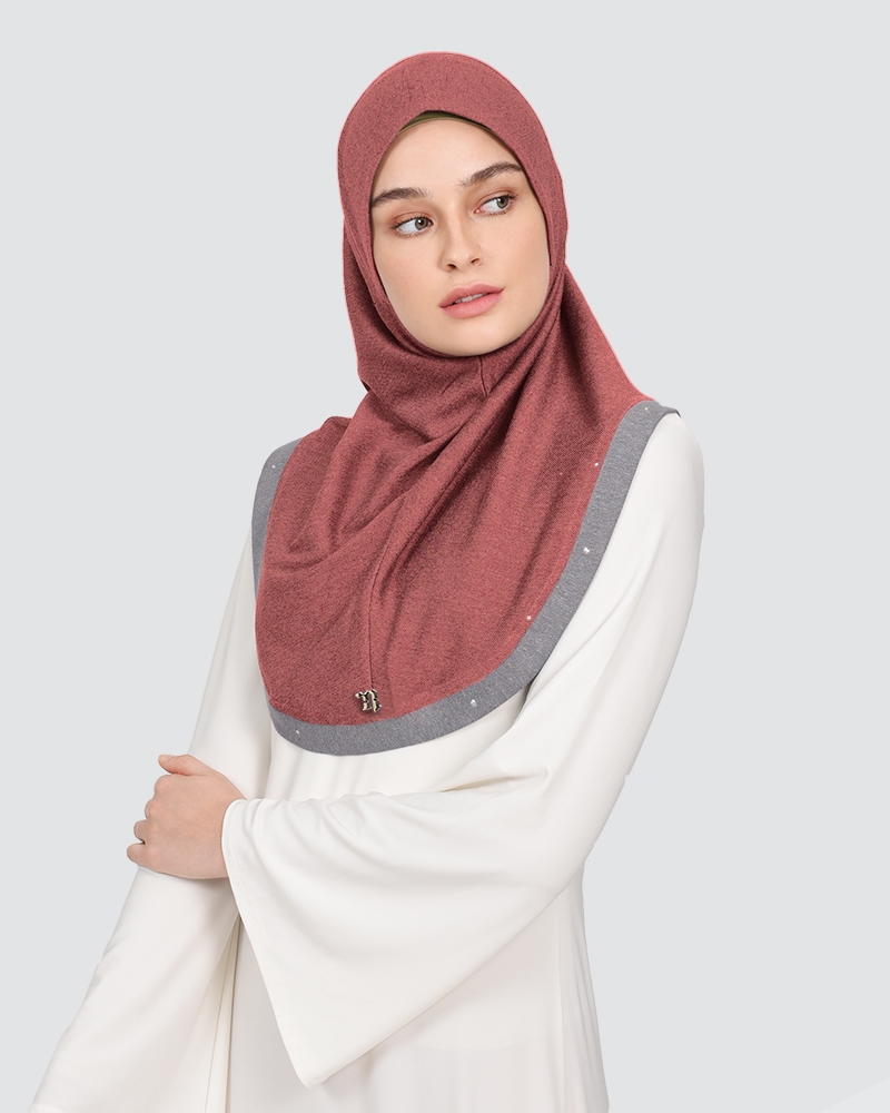 EMAN DENIM - DUSTY BRICK-RED