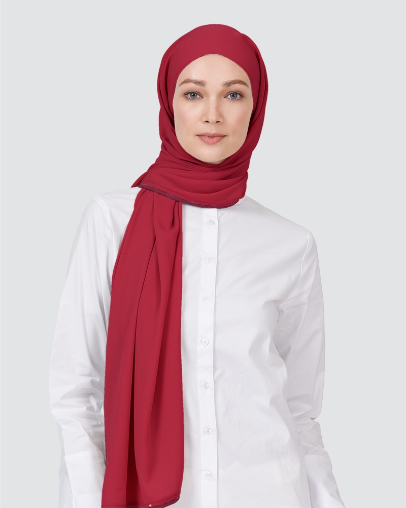 KATE PLAIN - BRIGHT CHILLI RED-PINK