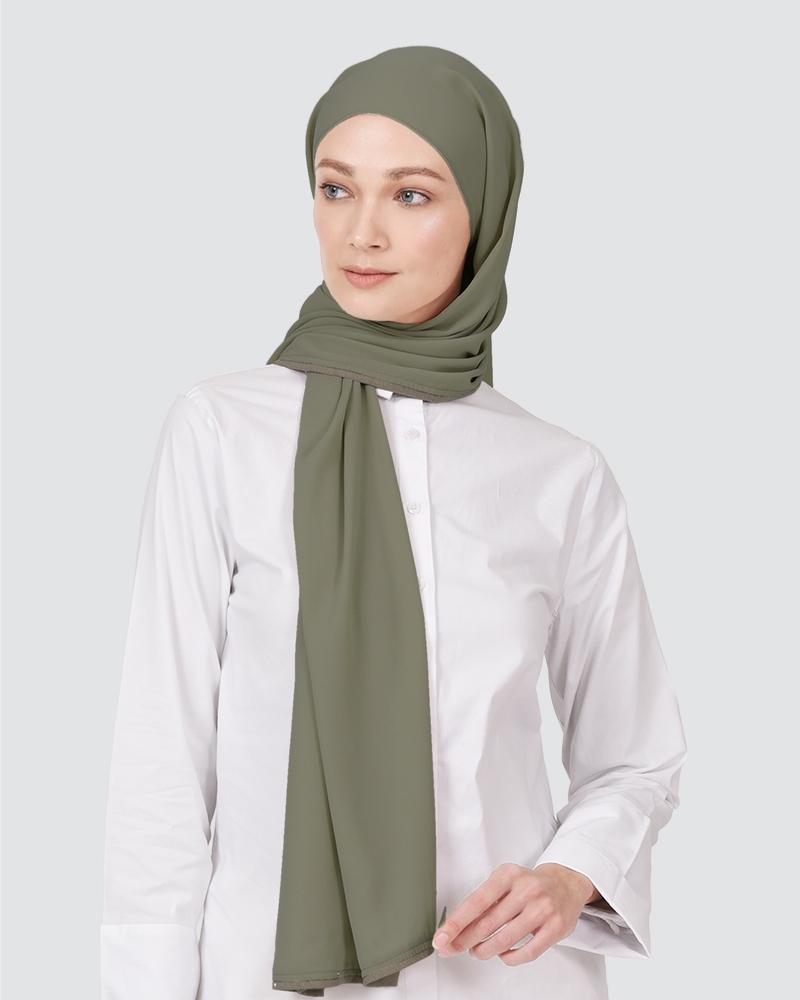 KATE PLAIN - DEEP DUSTY MOSS-GREEN