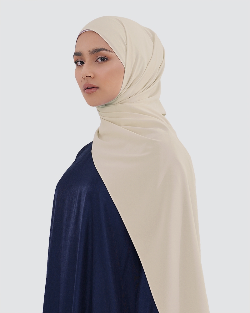 MAYA MATTE SATIN SHAWL - SAND