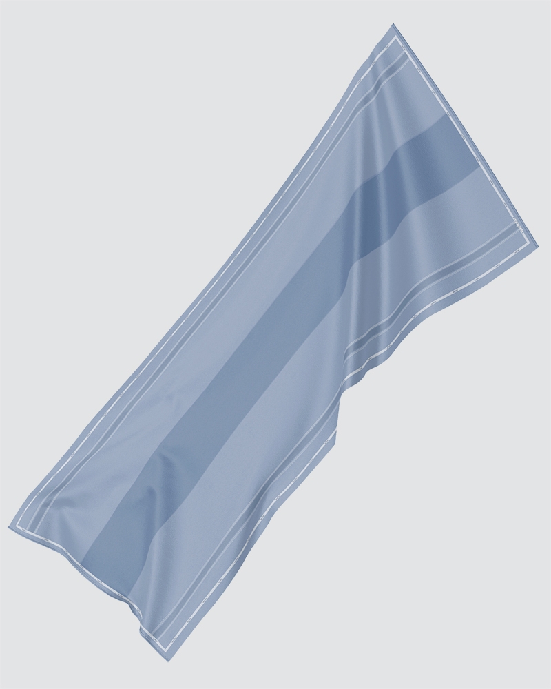AIRI PRINTED SHAWL - PALE POWDER BLUE