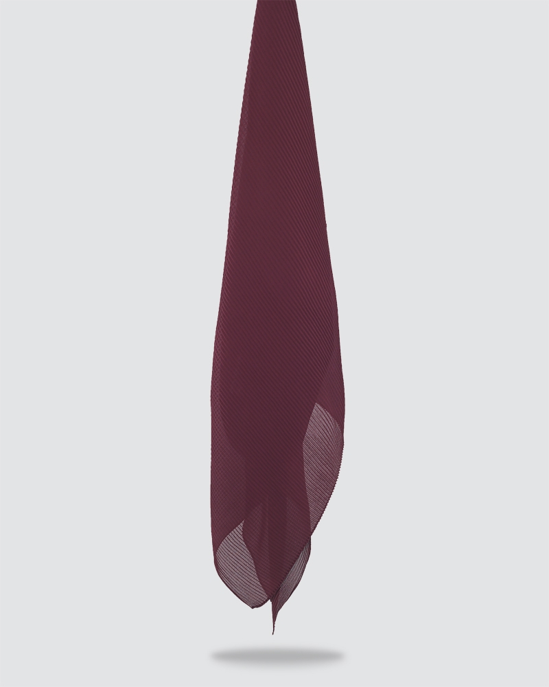 PLIKA SHAWL - DARK RED