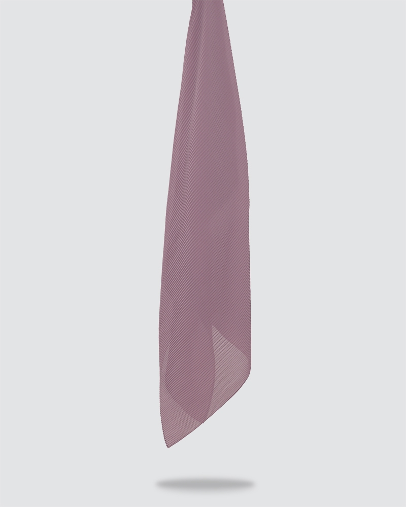 PLIKA SHAWL - MEDIUM DUSTY MAUVE-PURPLE