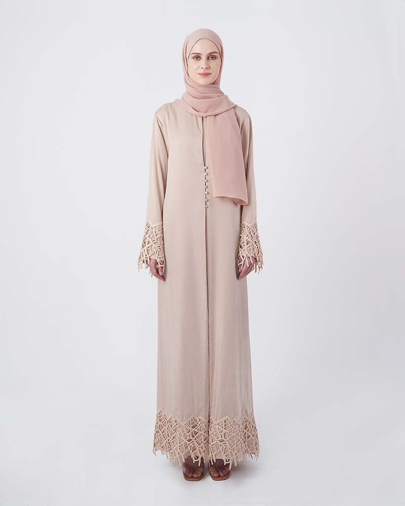 VELVET SATIN ABAYA