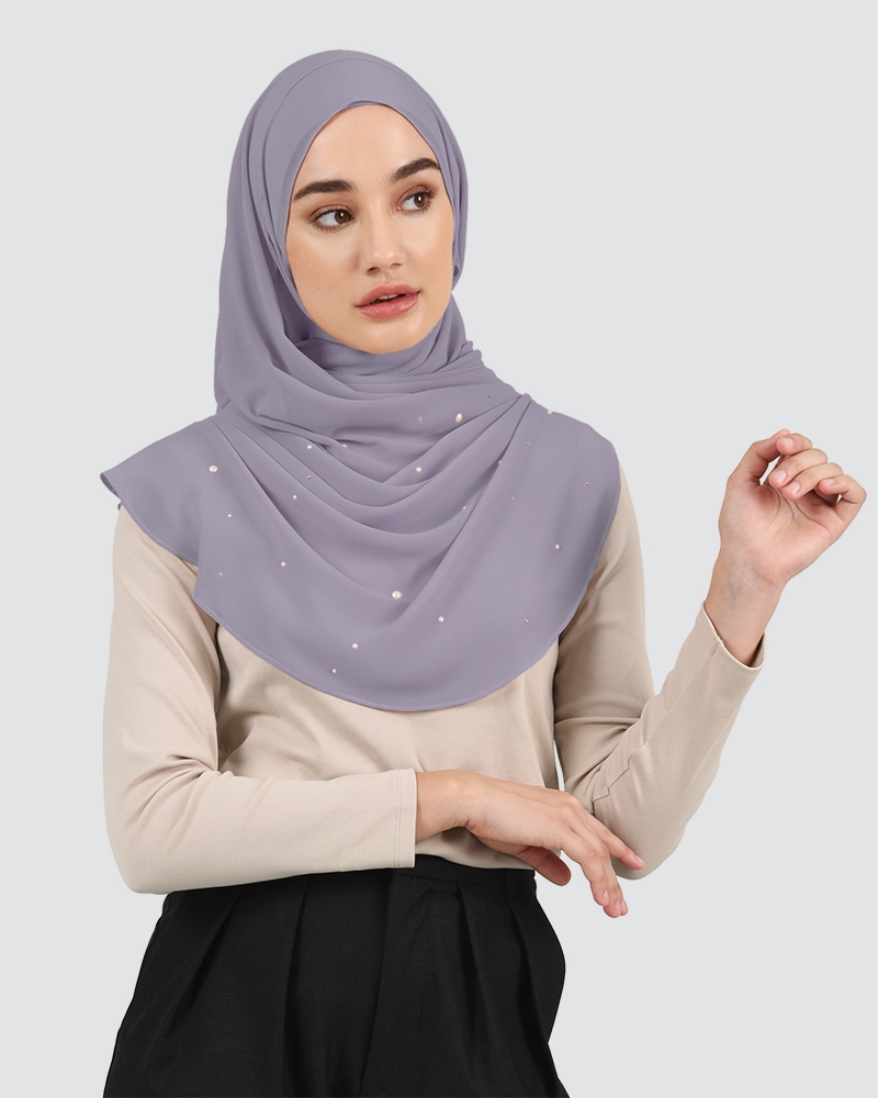SARAH - SMOKEY LAVENDER PURPLE-GREY