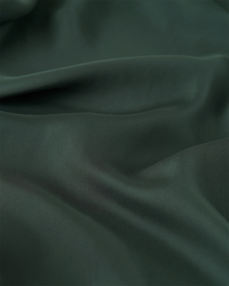 SWARA SATIN SHAWL - DARK GREEN