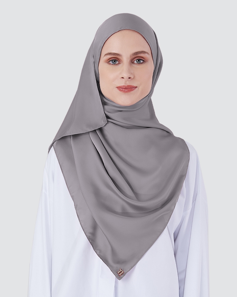 SWARA SATIN SHAWL - TAUPE