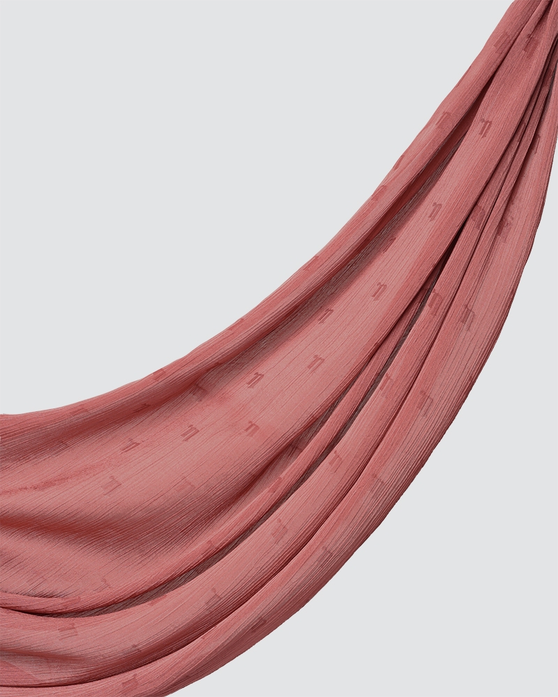 MODA WOVEN SHAWL - SMOKEY BRICK RED