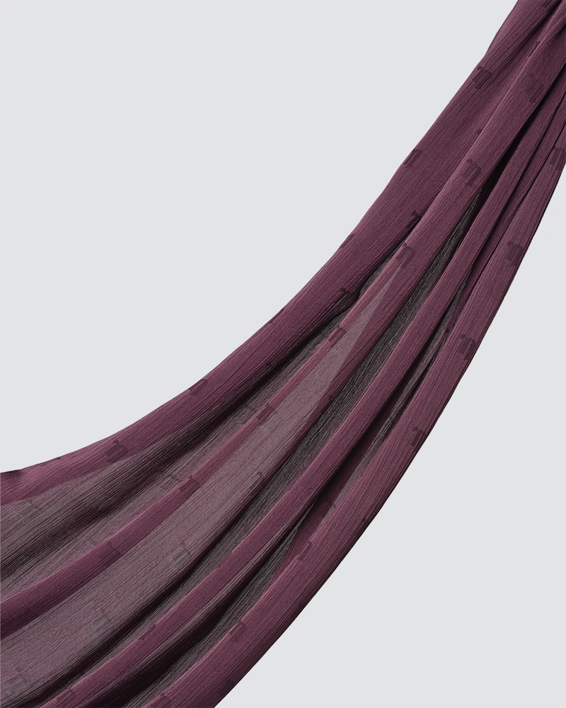 MODA WOVEN SHAWL - SMOKEY DARK PURPLE