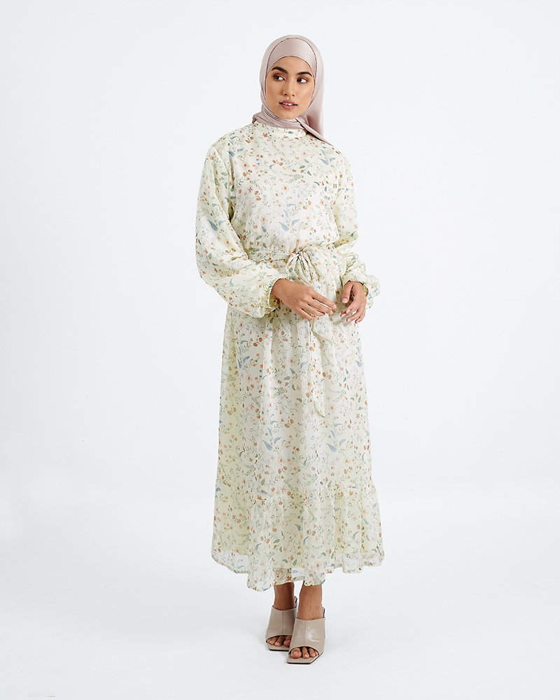 NAELOFAR X LMK SUMMER LOVE - AMOUR DRESS - AMOUR CREAM