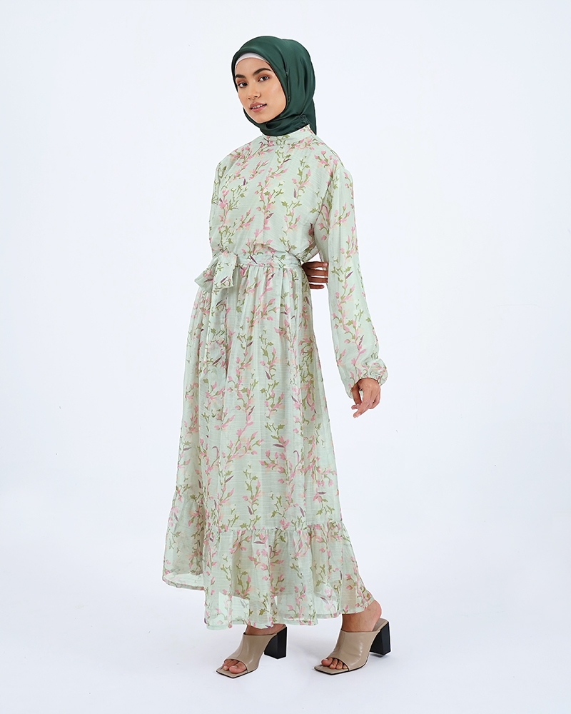 NAELOFAR X LMK SUMMER LOVE - AMOUR DRESS - AMOUR OLIVE