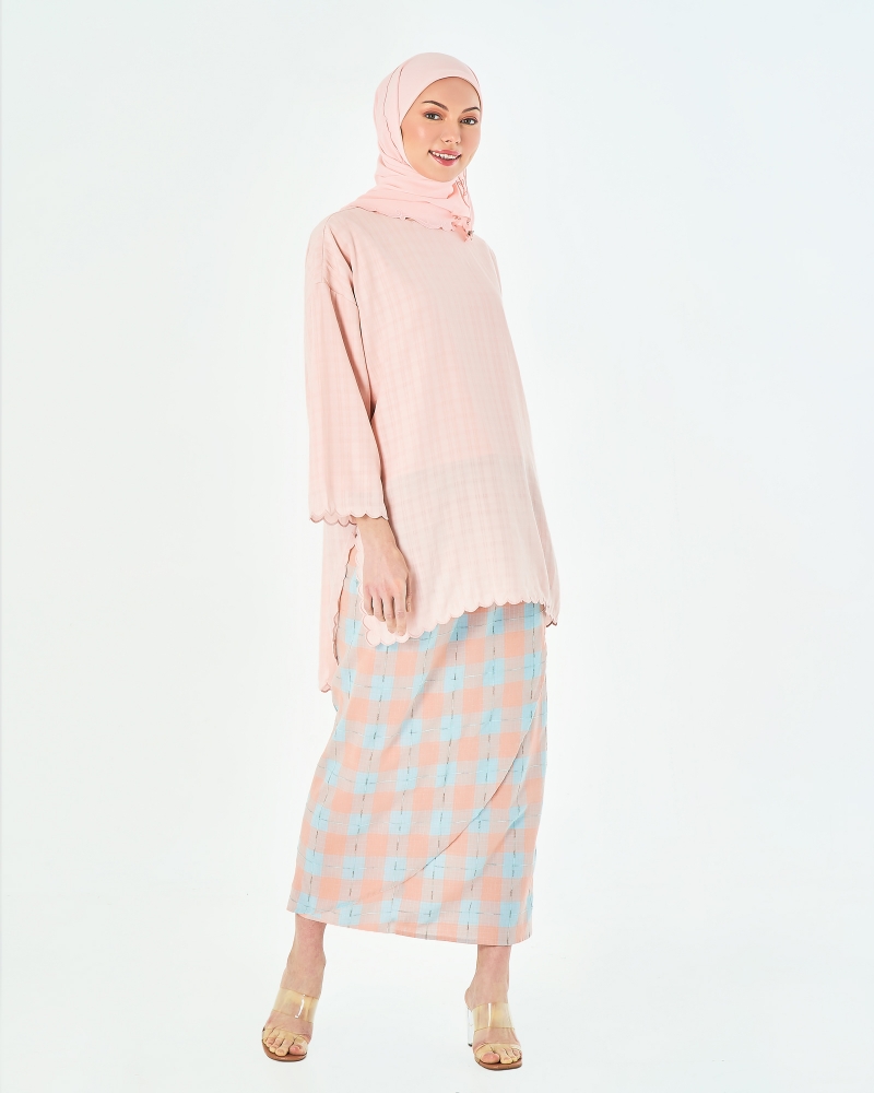 ANGGUN MIDI KURUNG SET - CLOUD PINK