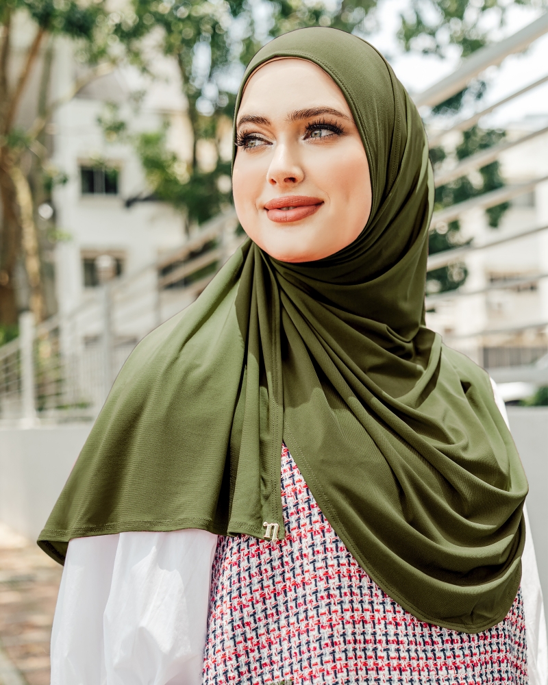 BABES PLAIN SEMI-INSTANT - DUSTY OLIVE