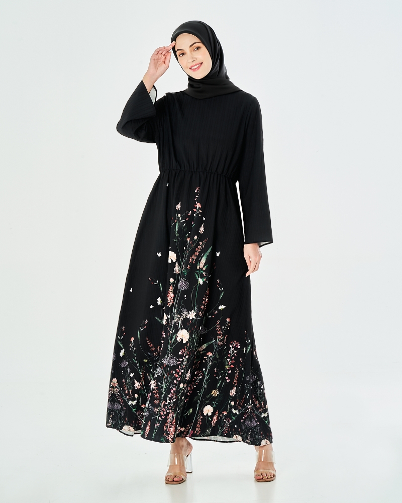 DISNEY X NAELOFAR BAMBI FALINE DRESS - BLACK