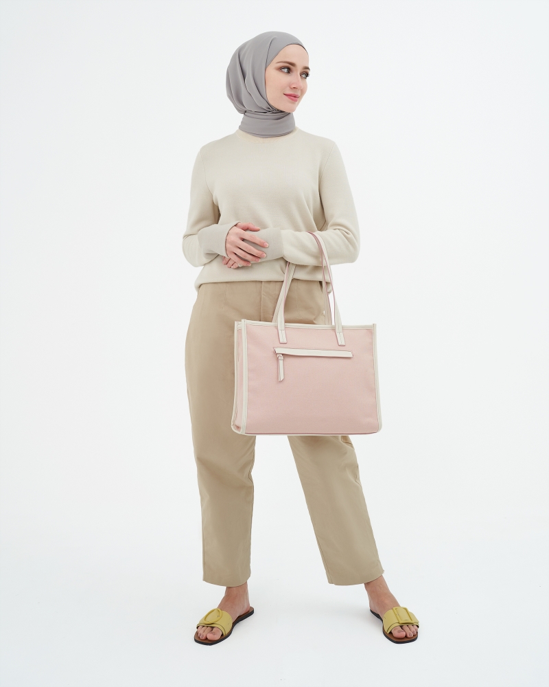 CANVAS TOTE BAG - PINK