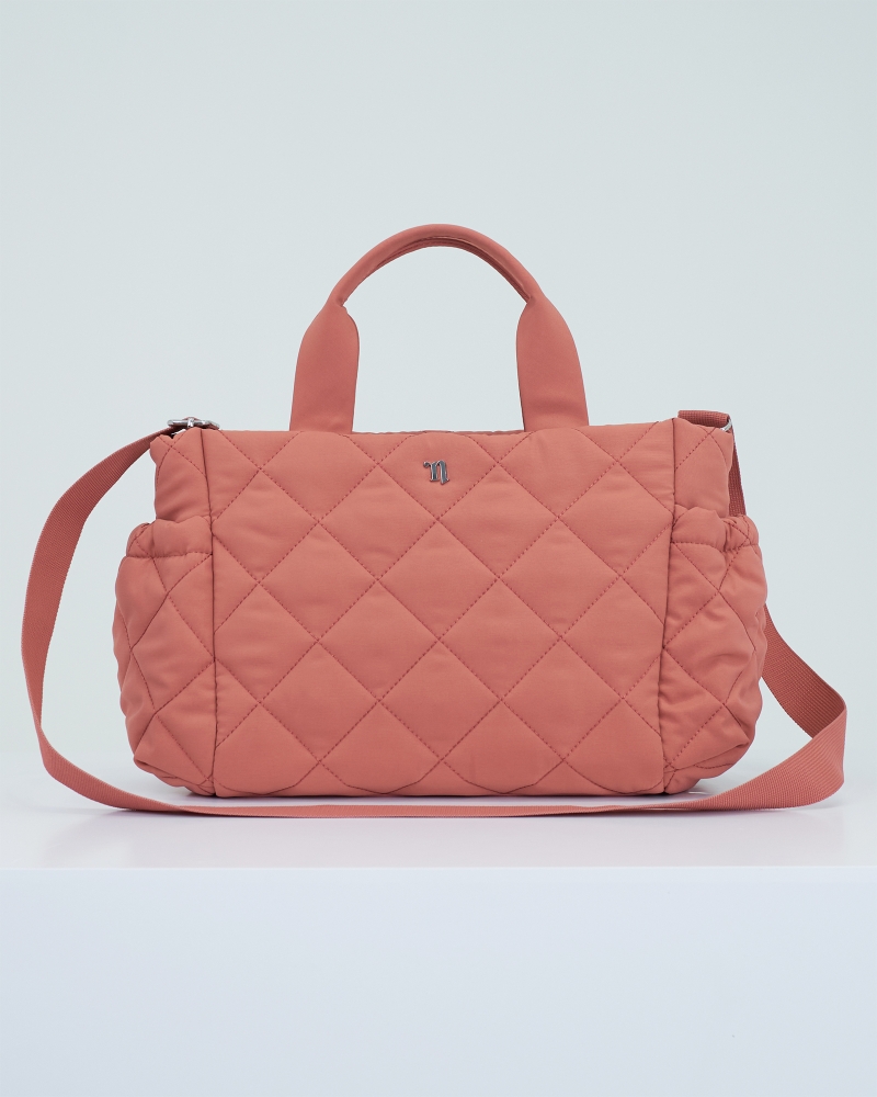 THE CARRYALL BAG - QUILTED EDITION - BRICK-RED