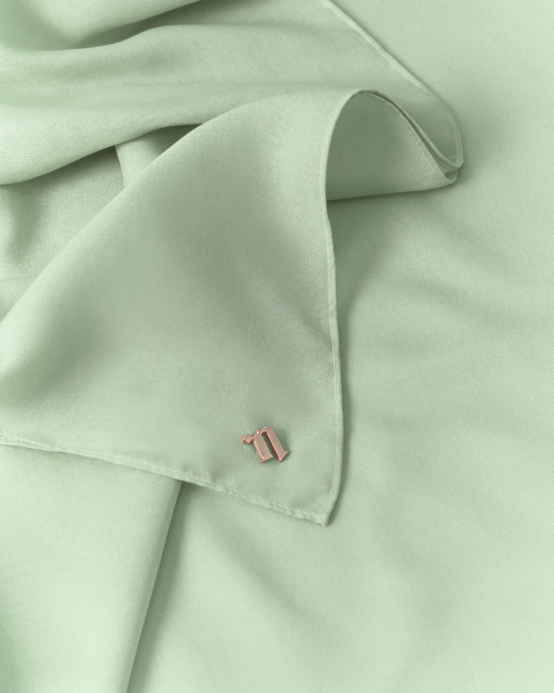 COTTON VOILE SQUARE - SAGE