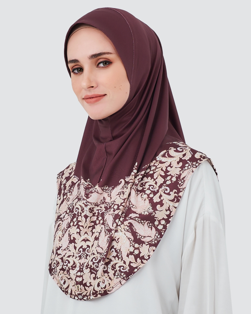 EasyOn PAISLEY ROSEN INSTANT - MAROON