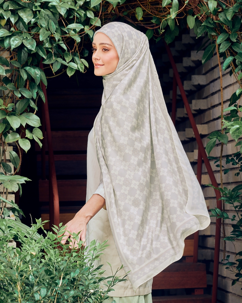 ECHO GEOMETRIC SHAWL - MYSTIC