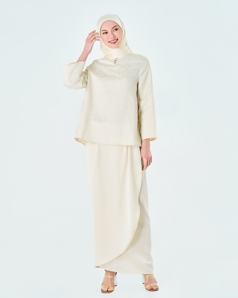 EMBUN KURUNG KEDAH SET - IVORY