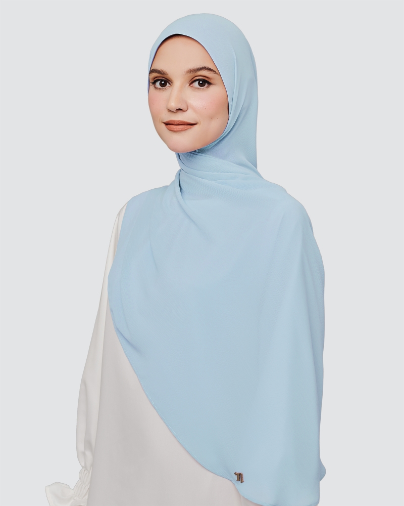 LINIA LINE CHIFFON SHAWL - SKY BLUE