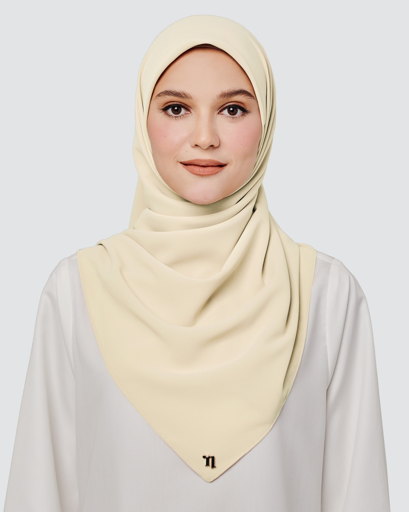 MAYA MATTE SATIN SQUARE - CREAM