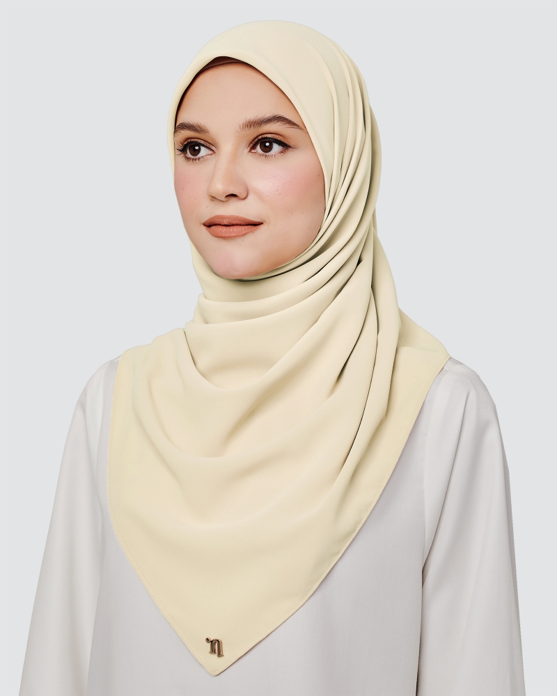 MAYA MATTE SATIN SQUARE - CREAM